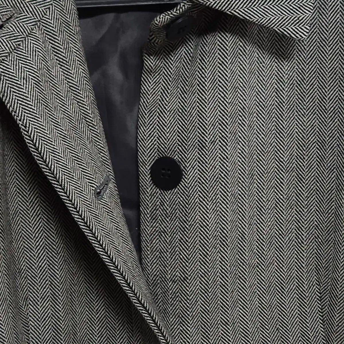 ヘリンボーン ロングコート