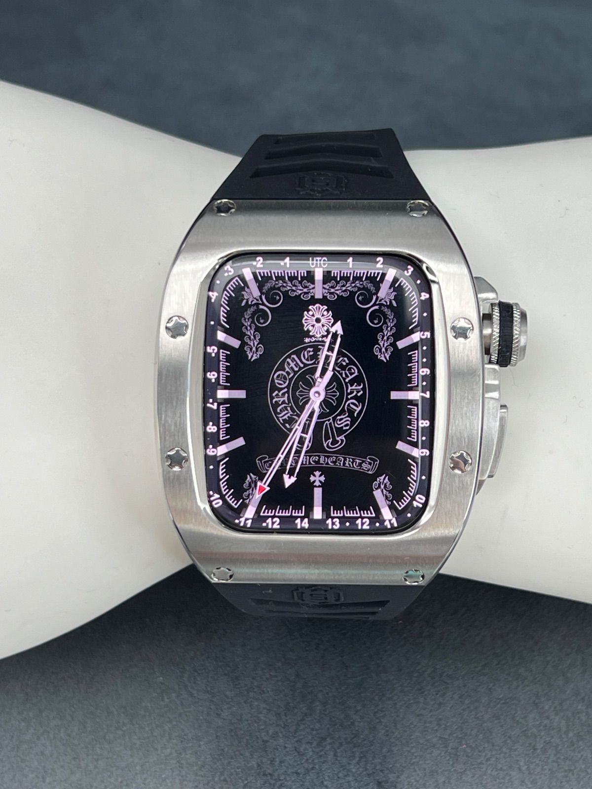 アップルウォッチ シルバーステンレスケース 45mm 44mm applewatch