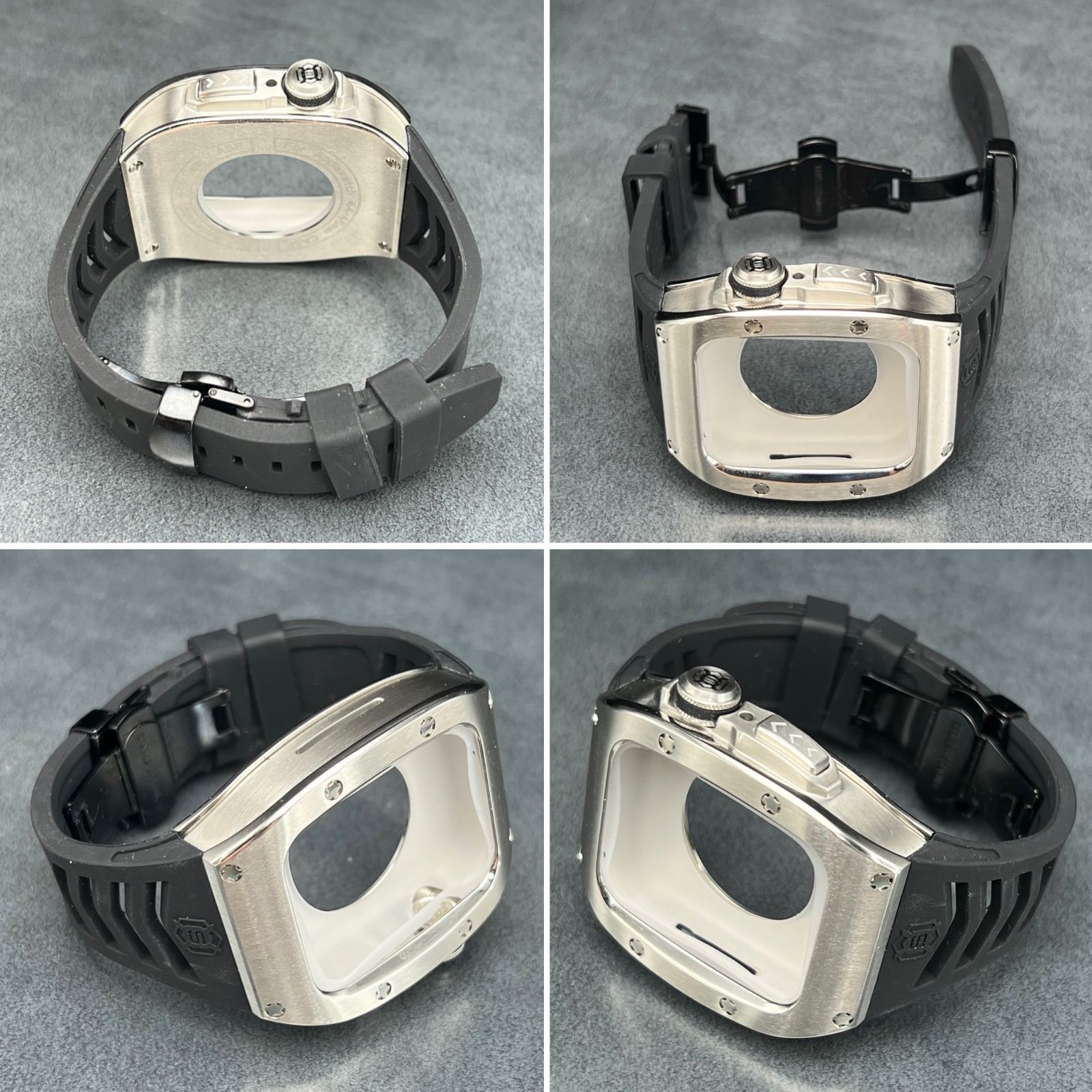 アップルウォッチ シルバーステンレスケース 45mm 44mm applewatch WWW_MERCADOAVALIA_COM_BR