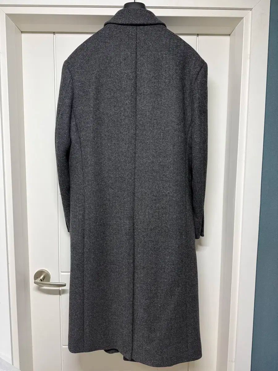 MAMA GARI 24FW ヘリンボーン ダブルコート 50 チャコール GULLKHAN_COM