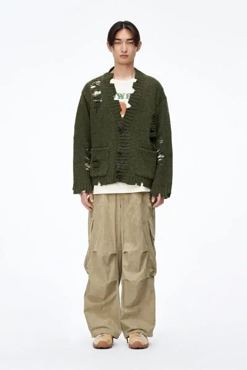 バースデースーツ ダメージ カーディガン