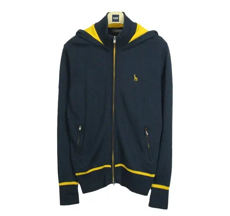 HAZZYS 18769 ニート フード ジップアップ ジャケット 100 メンズ カーディガン ブランド古着