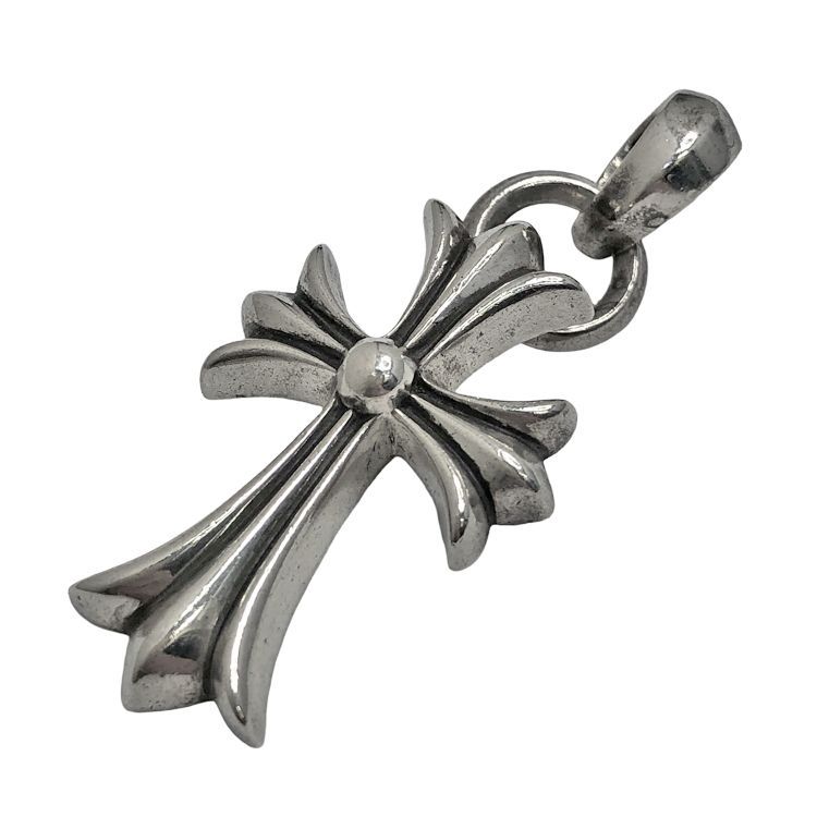 Chrome Hearts クロムハーツ CH CRS SML W|BALE スモールCHクロスベイル W|ベイル ペンダント トップ ネックレス SV925 シルバー