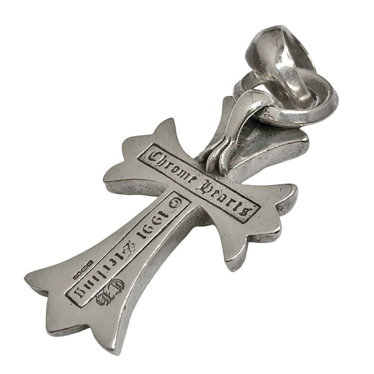 Chrome Hearts クロムハーツ CH CRS SML W|BALE スモールCHクロスベイル W|ベイル ペンダント トップ ネックレス SV925 シルバー