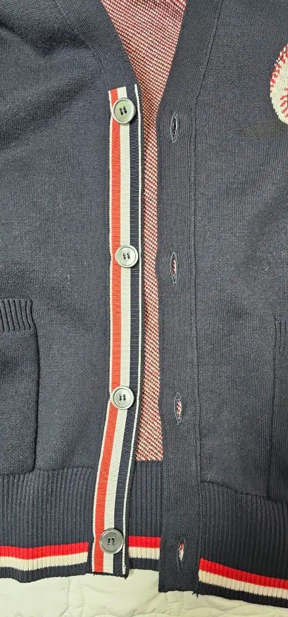 ネイビー カーディガン