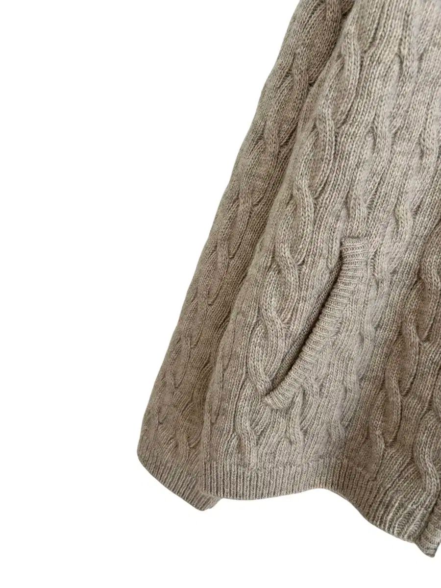  교신안함 엣더베이글 ケーブル ジップアップ カーディガン - ジッパー ツーウェイ 長袖 カーディガン ボレロ アンサンブル