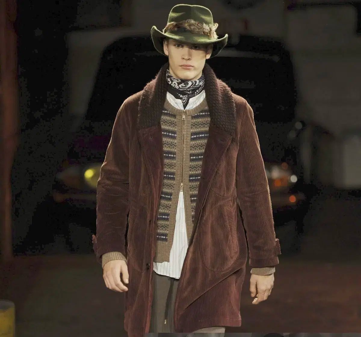 2 ナンバーナイン 08aw フェアアイル ノルディック カーディガン