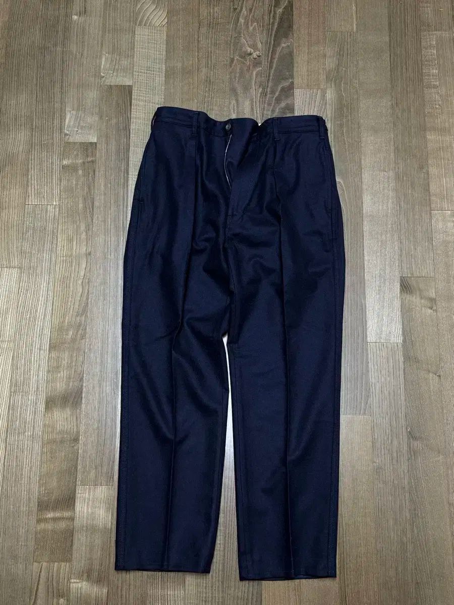 【最安値激安】 ドレイクス ウール フランネル スラックス ディープ ネイビー