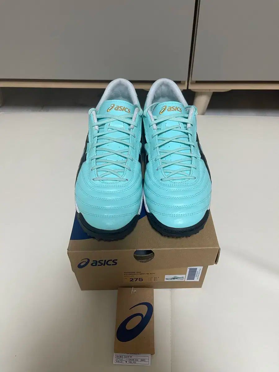 アシックス c3 ff tf ミント色