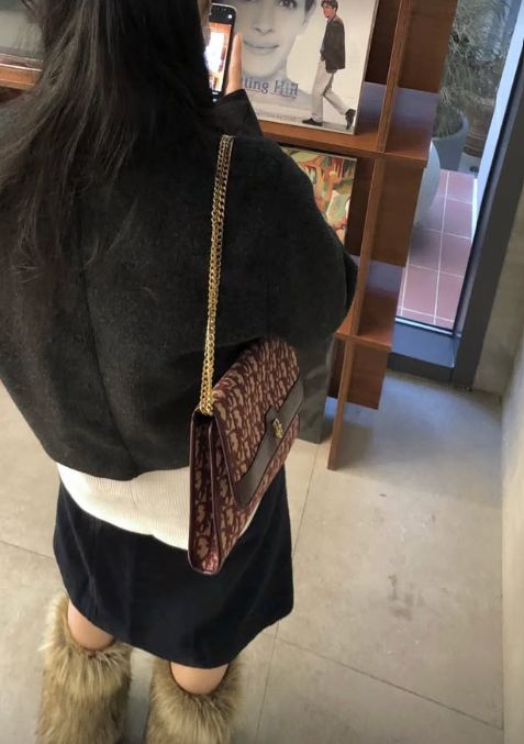 ディオール オブリーク ヴィンテージ チェーンバッグ