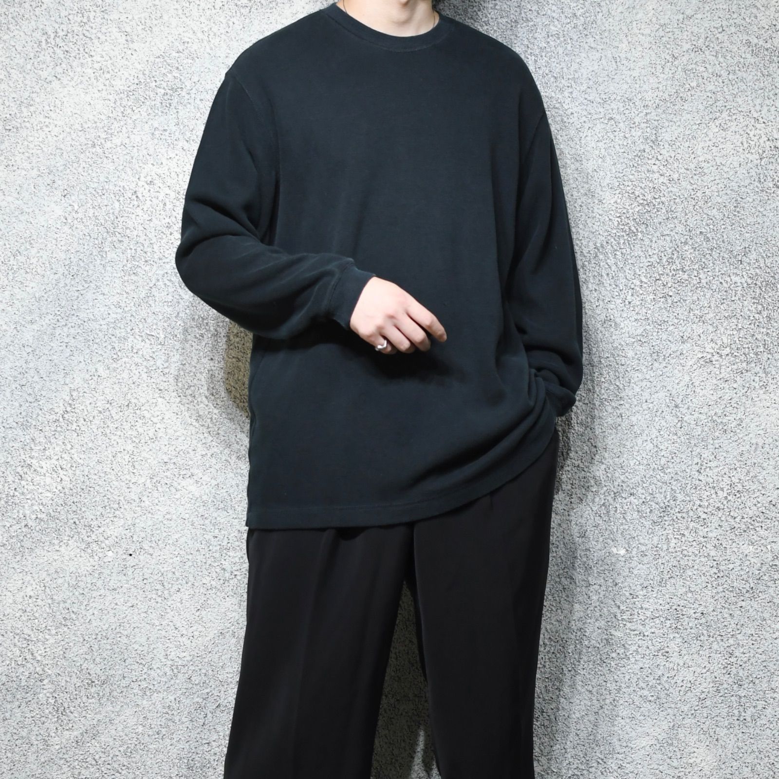 古着 banana republic ブラック ロンＴ カットソー 長袖Tシャツ