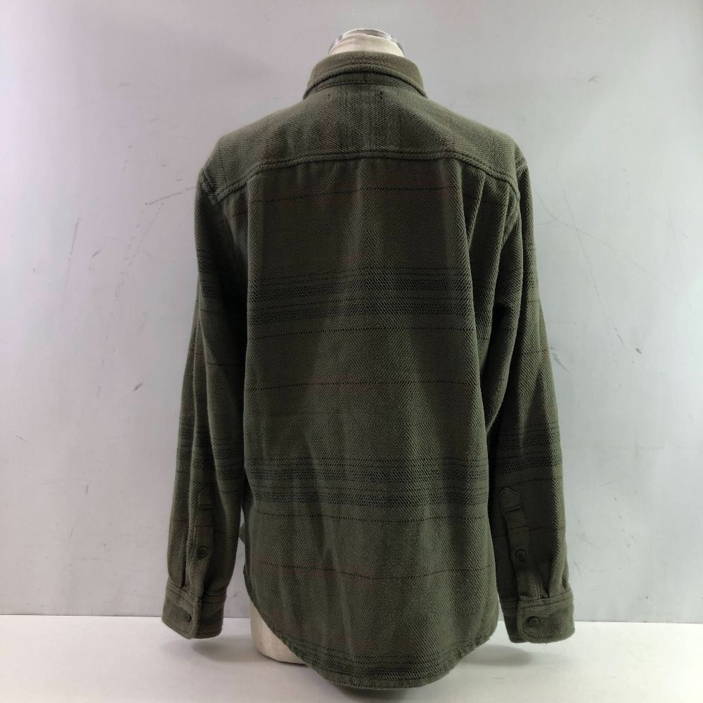 04w5183∞ OUTERKNOWN アウターノウン チェック ネルシャツ 2620700185 グリーン サイズS 綿 八王子店