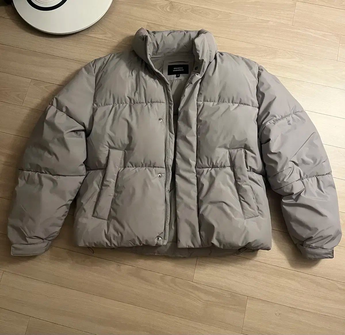 ショートダウン グレー