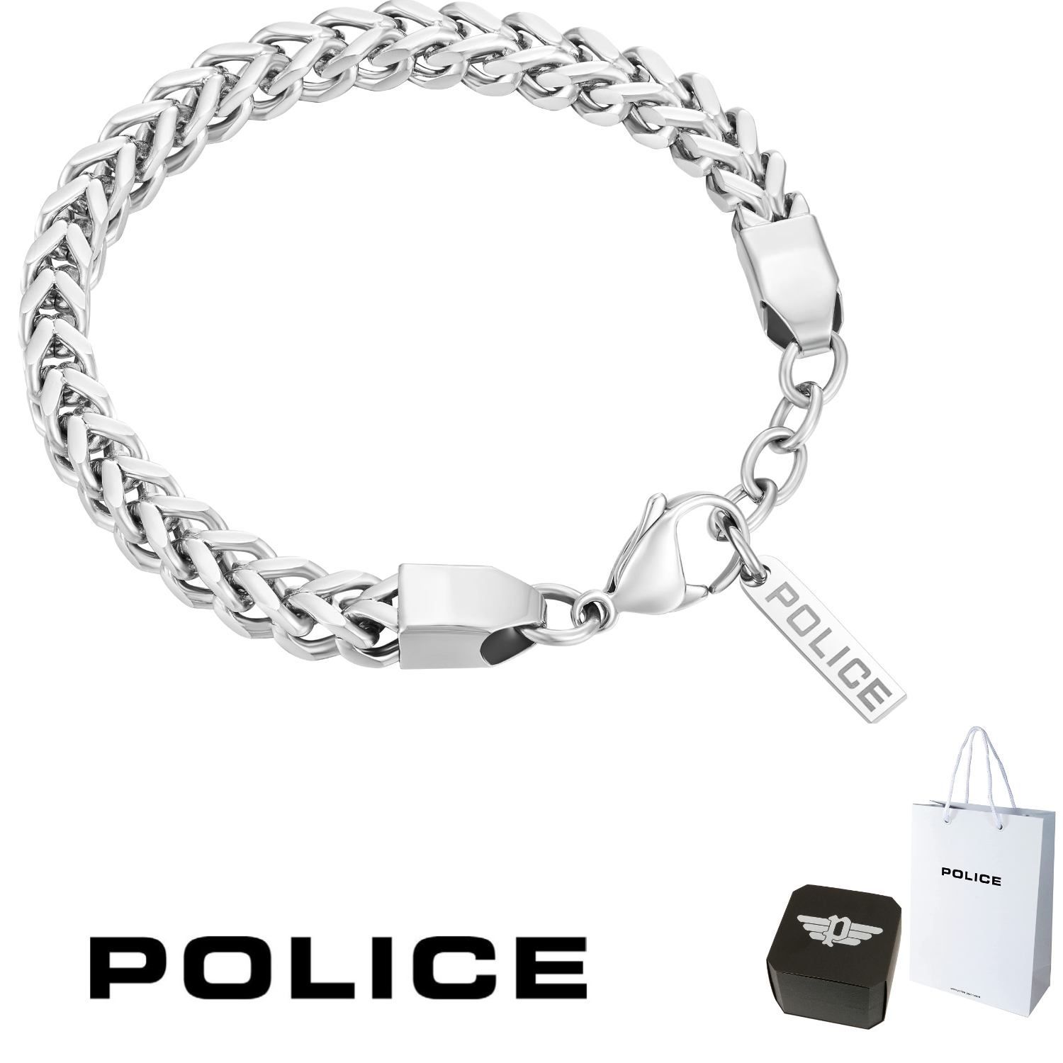 ブレスレット ポリス POLICE PINCHED GB0006702 ステンレス 316L サージカルステンレス メンズ 男性 ギフト プレゼント おすすめ 誕生日 クリスマス バレンタイン お祝い