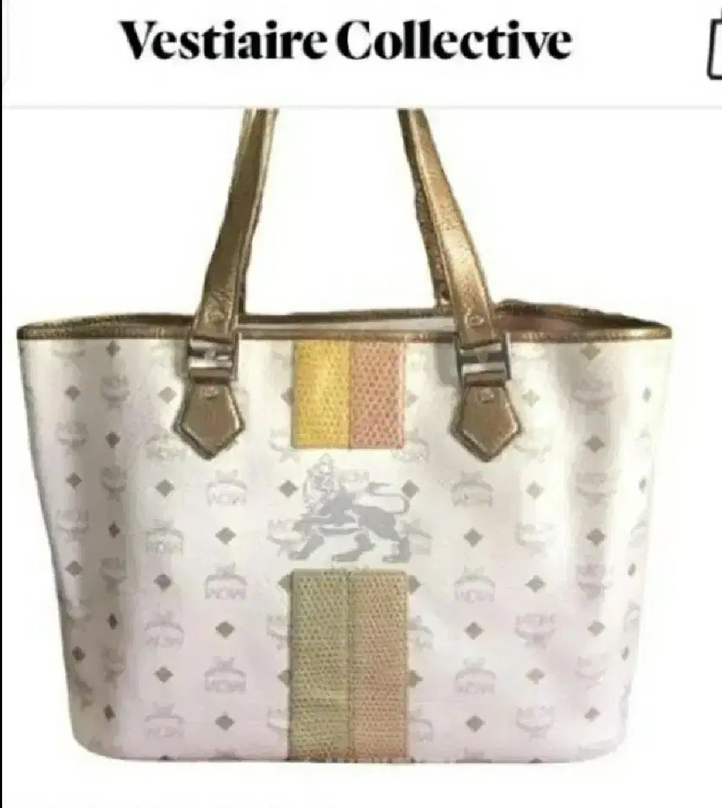 MCM 白 ロゴ ショルダーバッグ 正規品