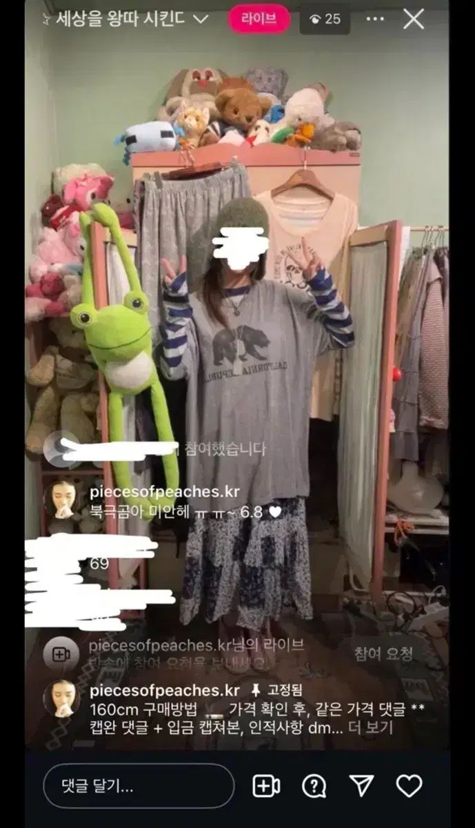 クマ ボーダー柄