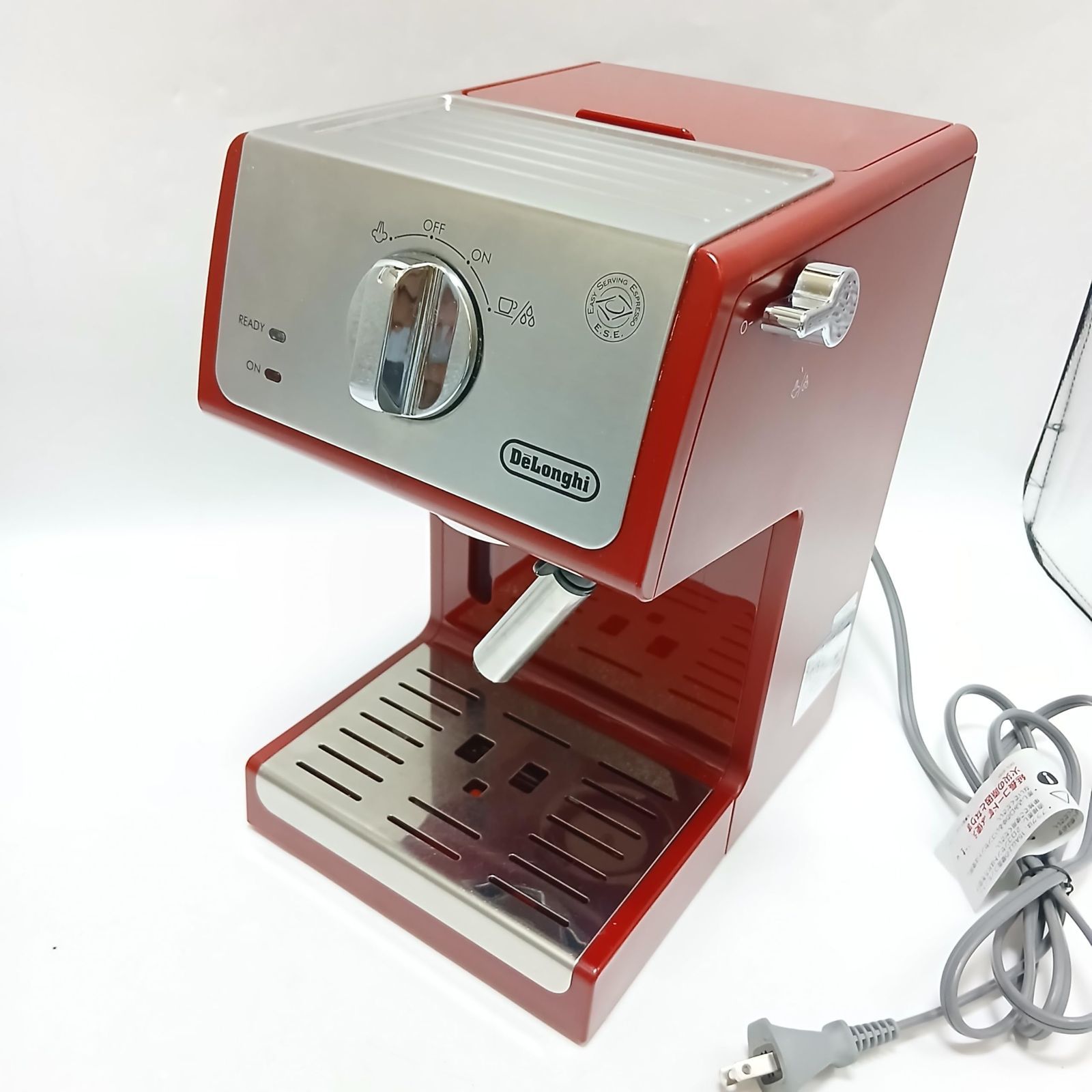 No.4222 De Longhi デロンギ エスプレッソメーカー ECP3220J-R カプチーノ ラテアート エスプレッソマシン ロングカップ対応 12cmまで 簡単メンテナンス パッションレッド