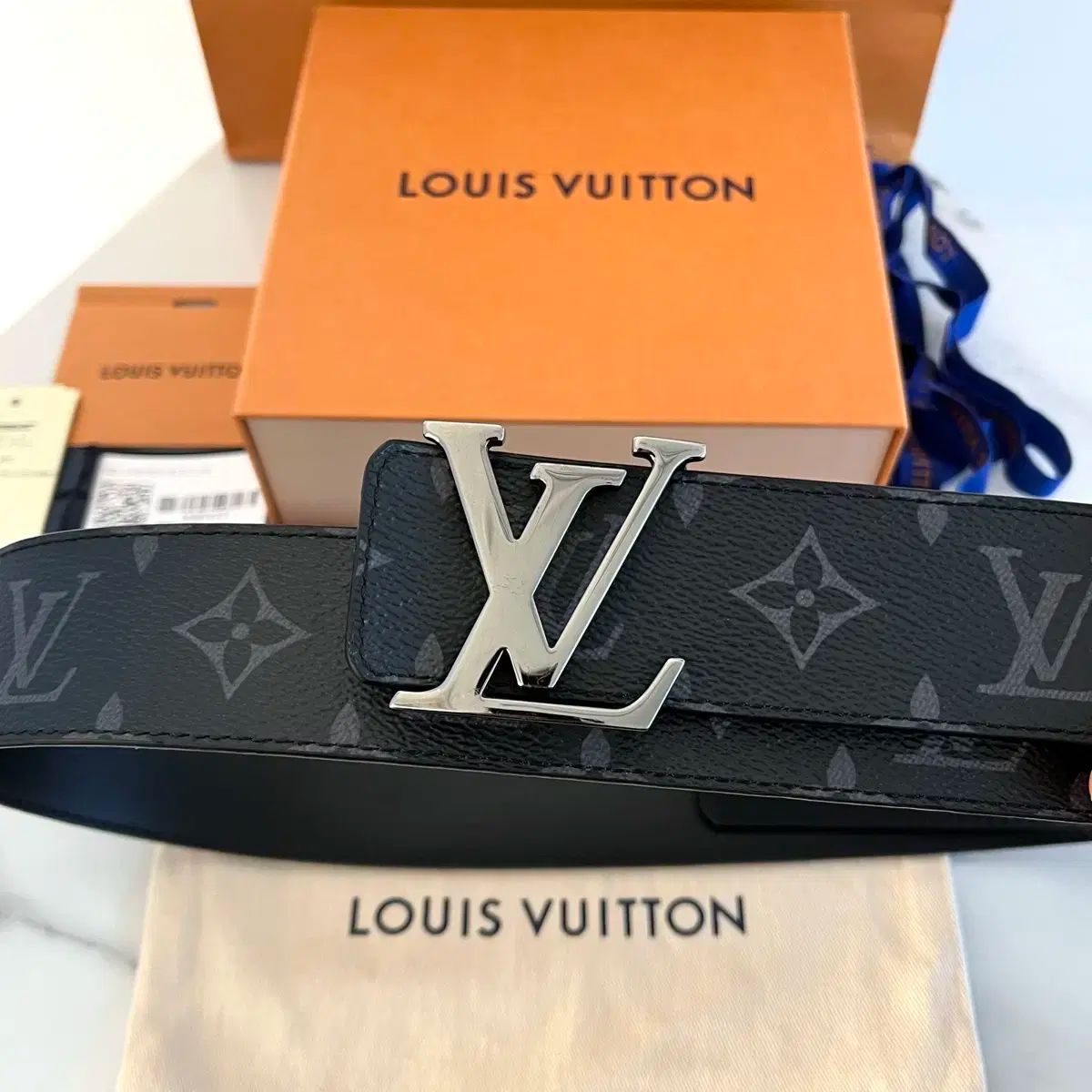 S級|正規品 Louis Vuitton LV リバーシブル エクリプス ベルト 40MM