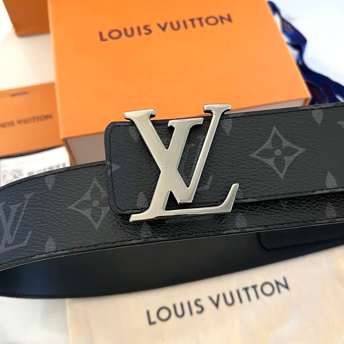S級| Louis Vuitton LV リバーシブル エクリプス ベルト 40 MM