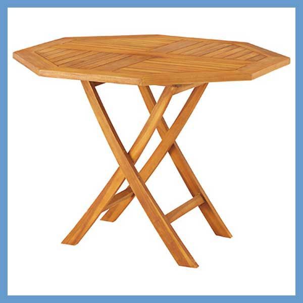 天然木 チーク のダイニングテーブル ガーデン W100×D100×H75cm No.332