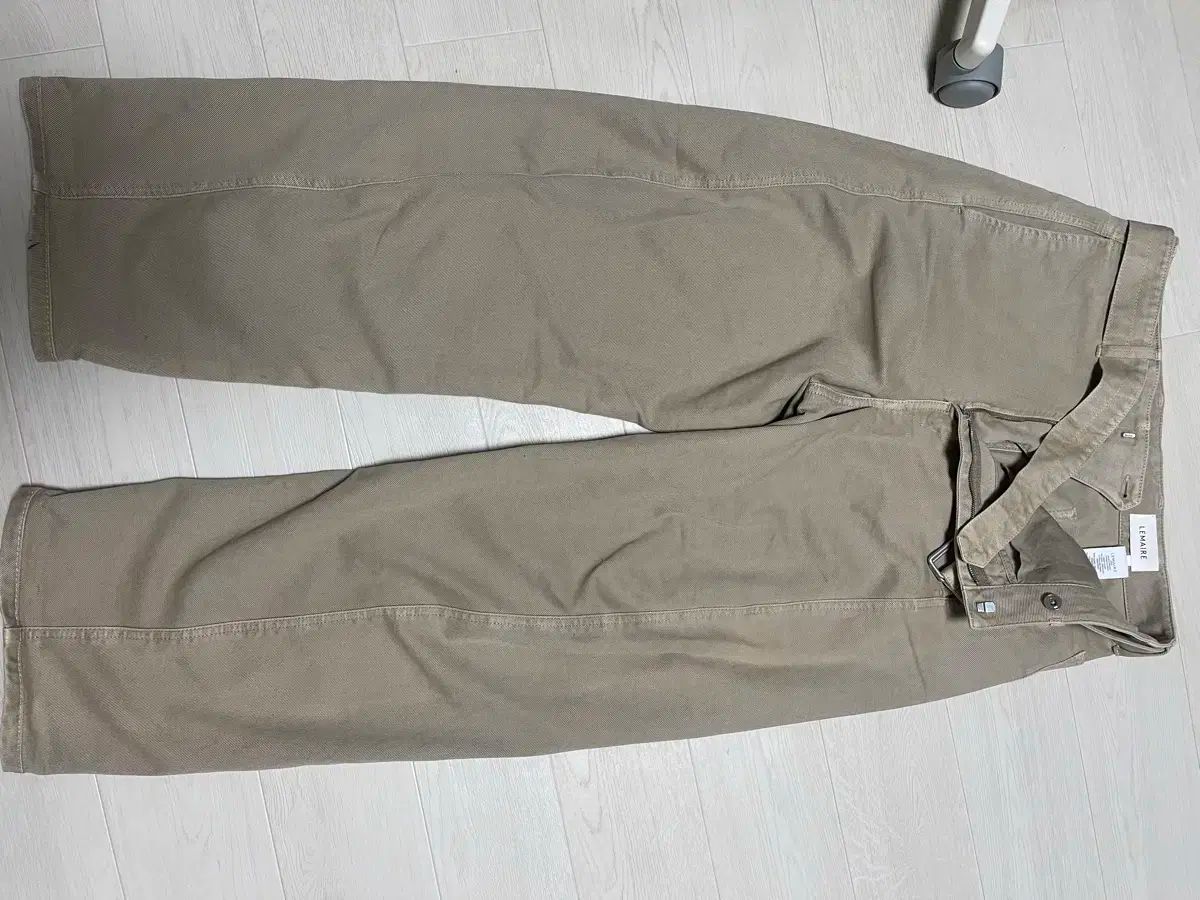 ルメール ツイステッド ベルト付き パンツ ナチュラル ベージュ M