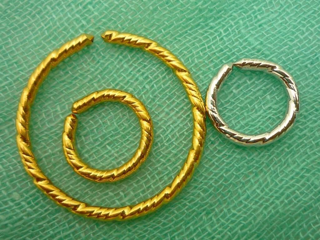 必見 オルゴンリング 指輪 貼付用 足指用 ゴールド-シルバー セット 形状変更可 波動 エネルギー リングソーマセラピー オルゴン越野E7