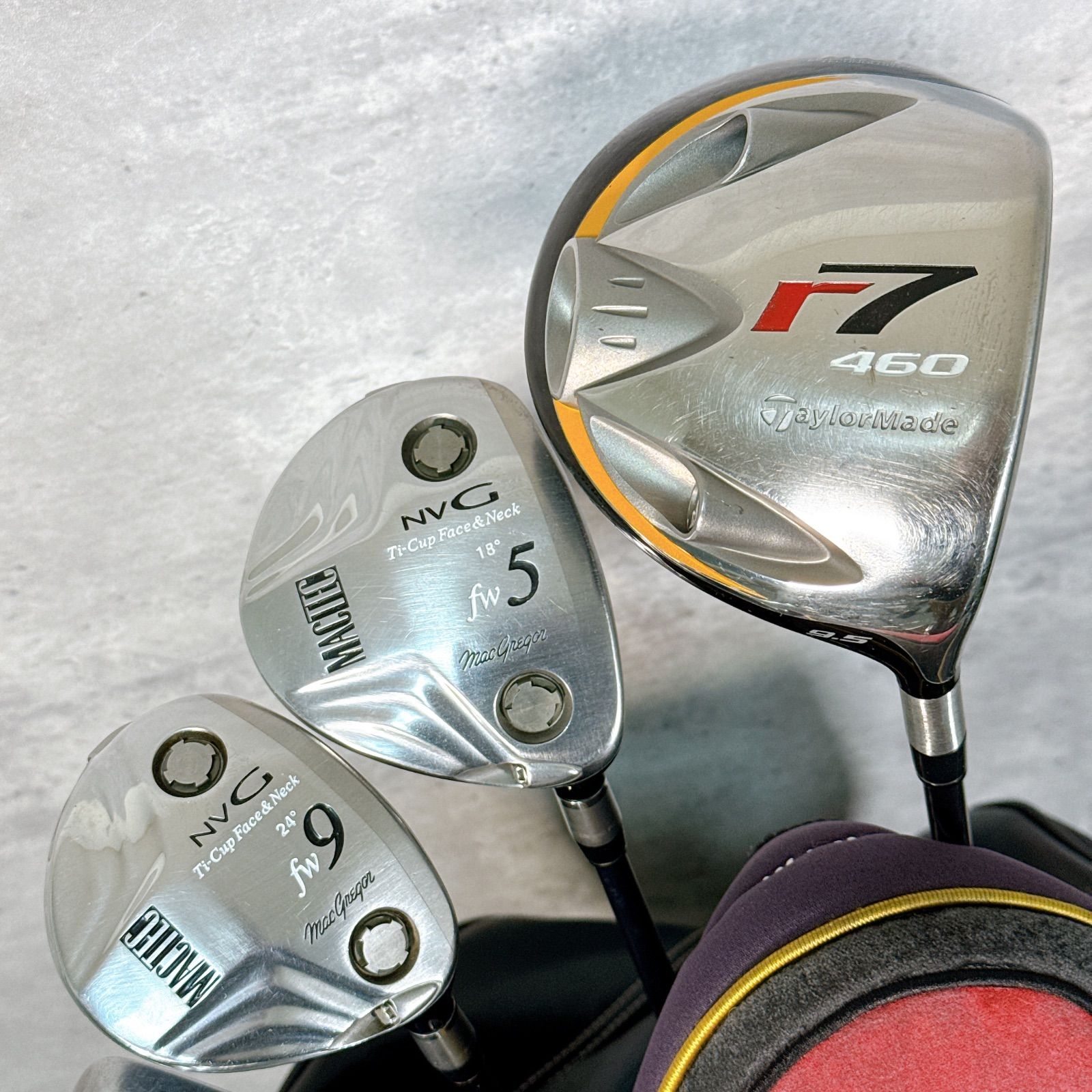 メンズ右利き初心者用　マックテック　ゴルフクラブセット　W-2538 楽天市場】ゴルフクラブセット メンズ スポーツ バッグ 初心者 13点