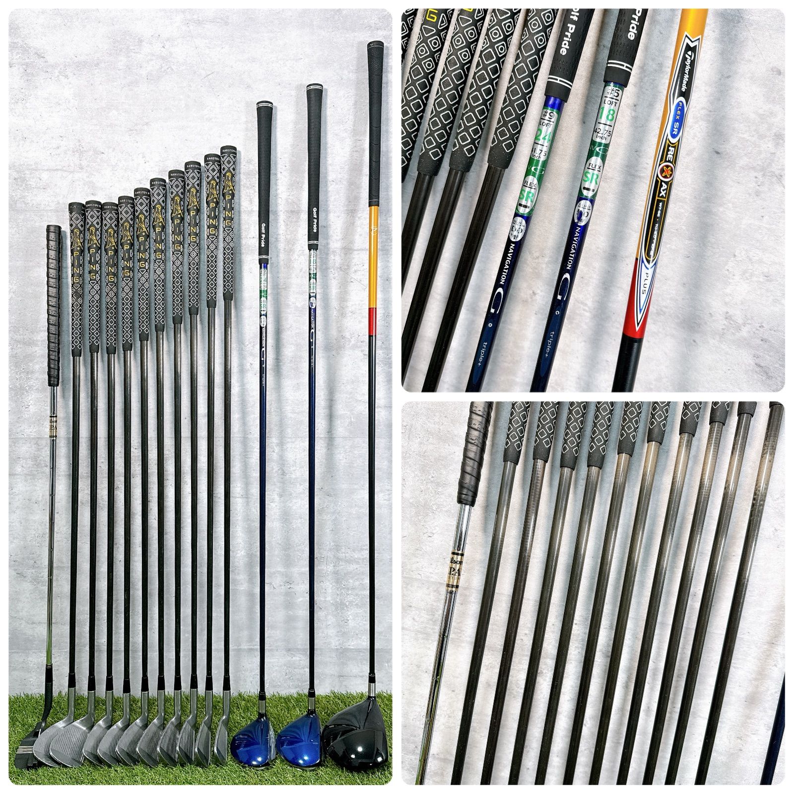 ゴルフクラブセット メンズ TaylorMade r7 MACTEC NVC フルセット 14本