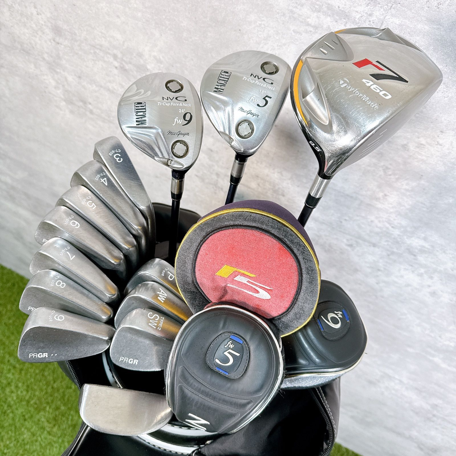 ゴルフクラブセット メンズ TaylorMade r7 MACTEC NVC フルセット 14本