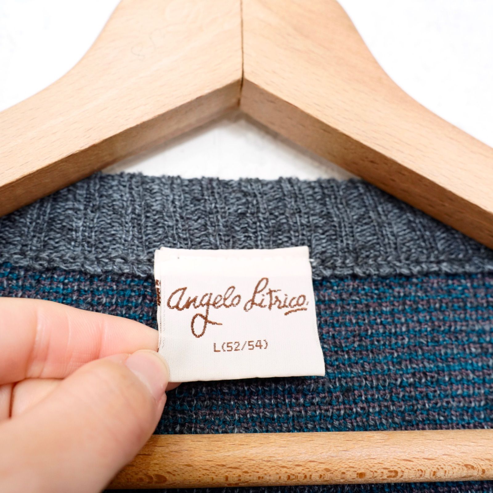 KNIT CARDIGAN|ヨーロッパ古着レトロ柄デザインニットカーディガン