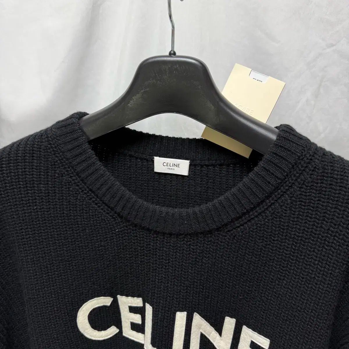 Celine セリーヌ リブド オーバーサイズ ウール ブラック ニット セーター