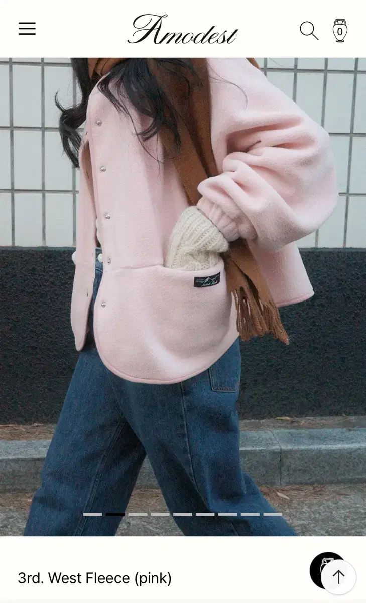 モデストムード ウエスト フリース pink