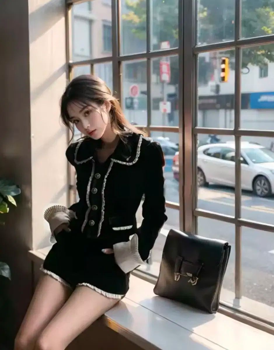 ブラック フリル ツアーベルベット セット