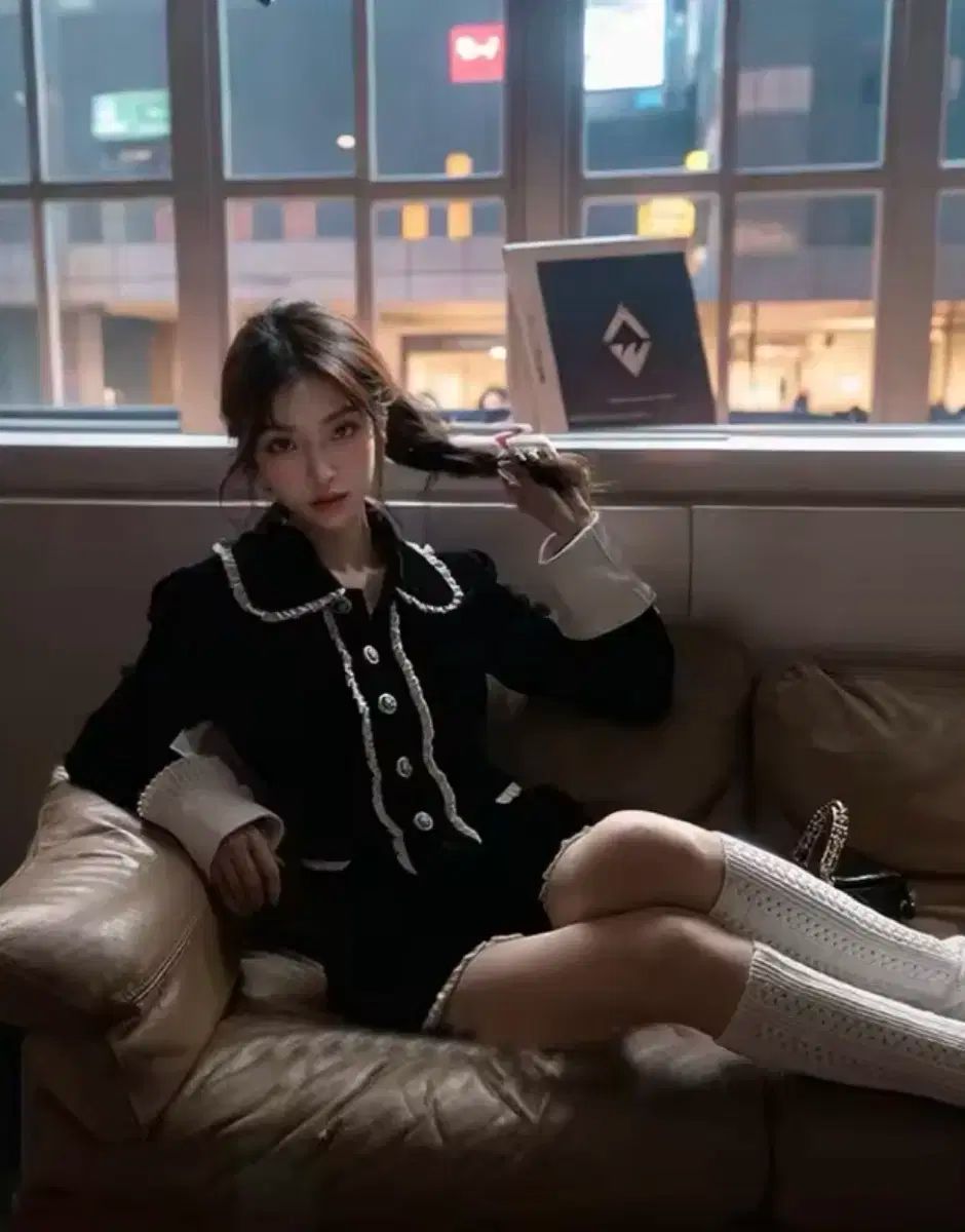 ブラック フリル ツアーベルベット セット