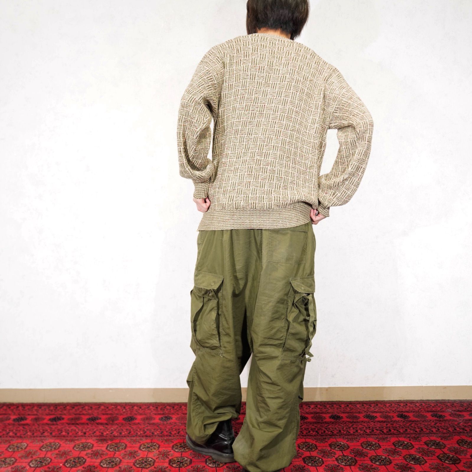 MIX KNIT|アメリカ古着柄デザインミックスニット