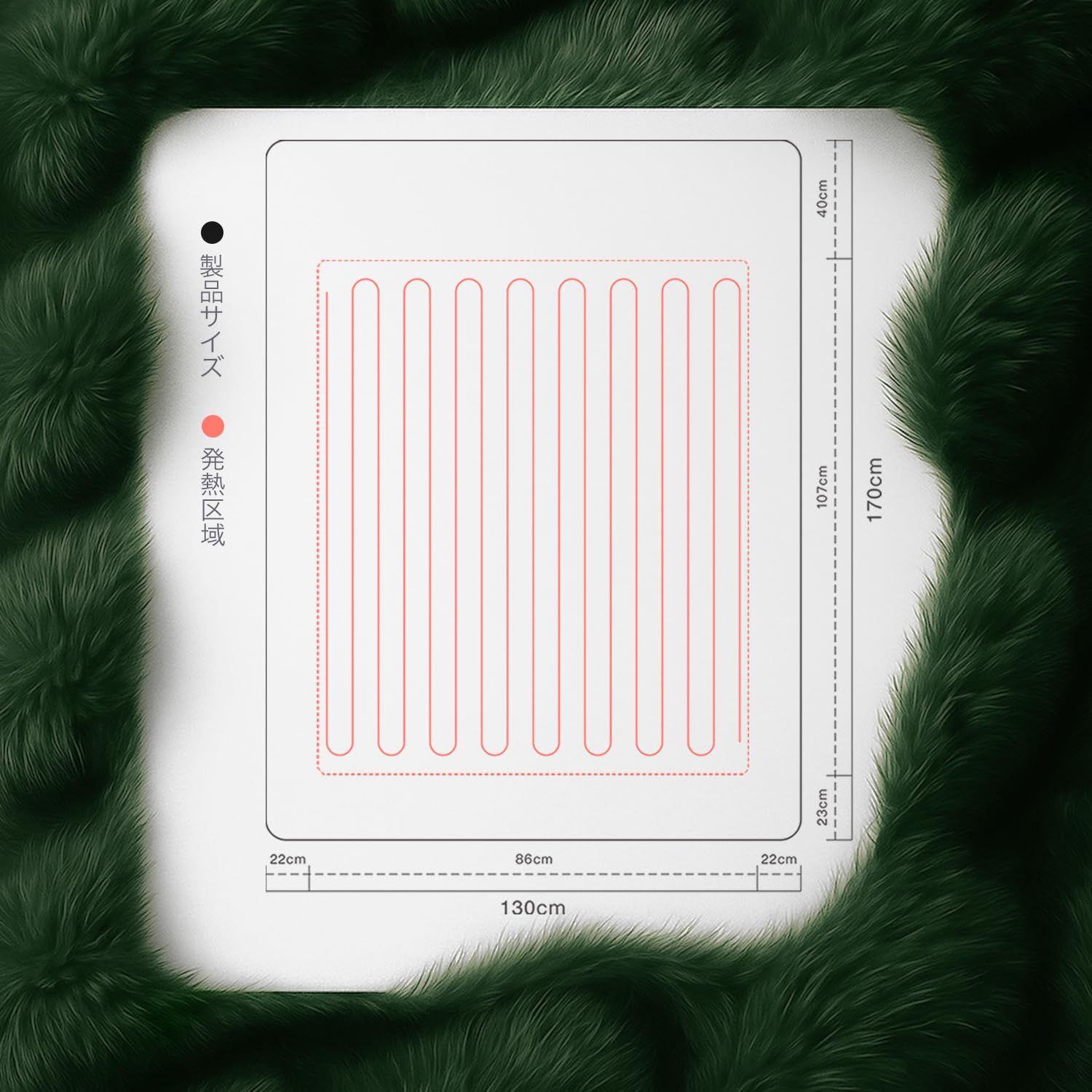 Rihazai 電気毛布 ひざ掛け 電気ブランケット 超滑らか触感 厚手保温 5段温度調節 切タイマー 省エネ 丸洗い 洗濯機|手洗い対応 掛け 敷布団両用 ポリエステル ふわふわ 170*130cm PSE認証済 ダニ退治 DRMTYGG001