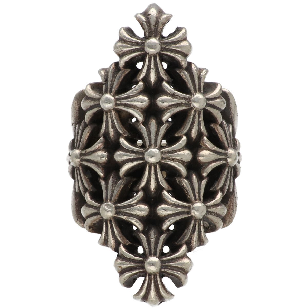 【美品】Chrome Hearts チェーンメイル ラージリング 17号 中古】 CHROME HEARTS クロムハーツ チェーンメイル リング ラージ 19