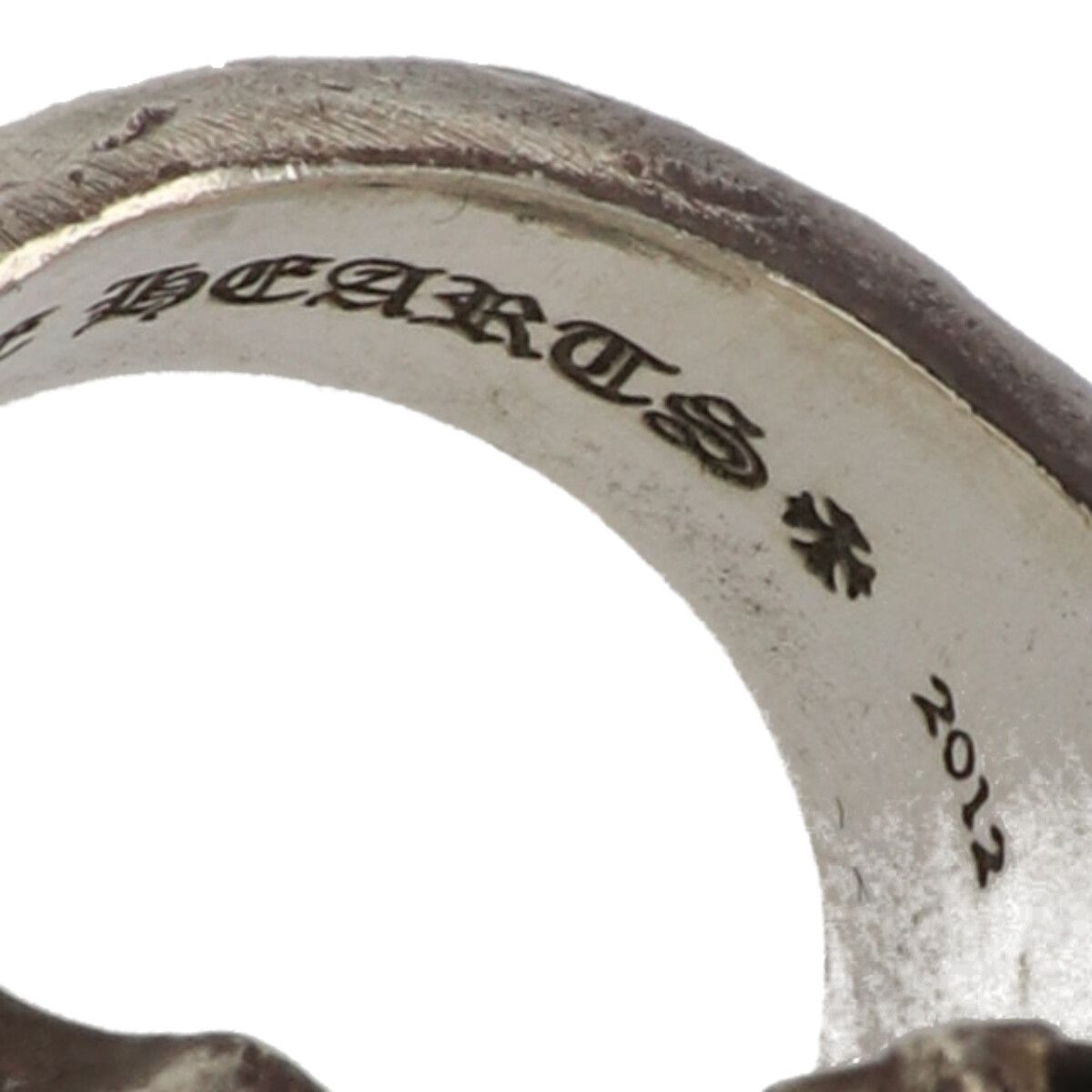 中古】 CHROME HEARTS クロムハーツ チェーンメイル リング ラージ 19