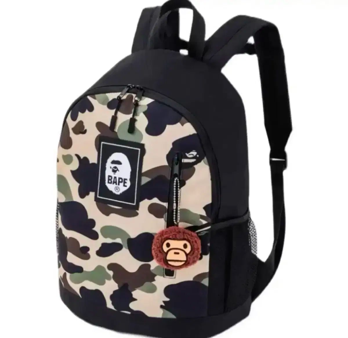 A BATHING APE カモフラージュ バックパック バッグ (キーホルダー含む 