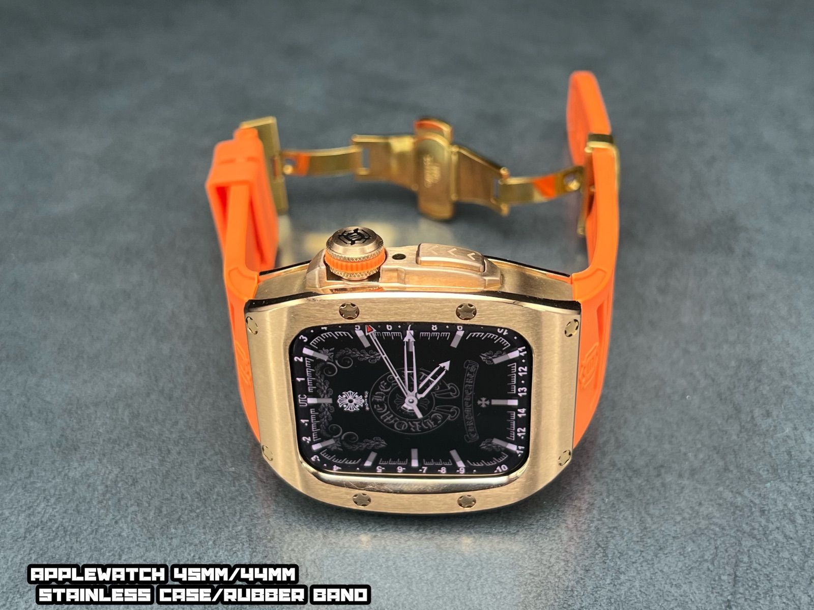 ローズ 45mm 44mm アップルウォッチ ステンレス ケース MERCADOAVALIA_COM_BR