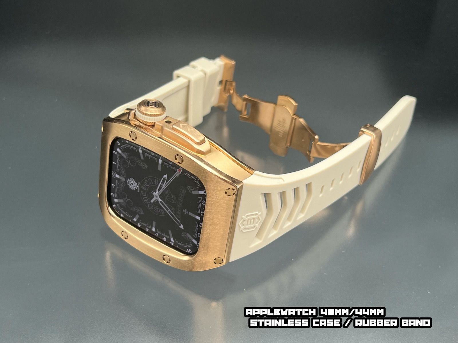 ローズ アップルウォッチ 45mm44mm ステンレスケース