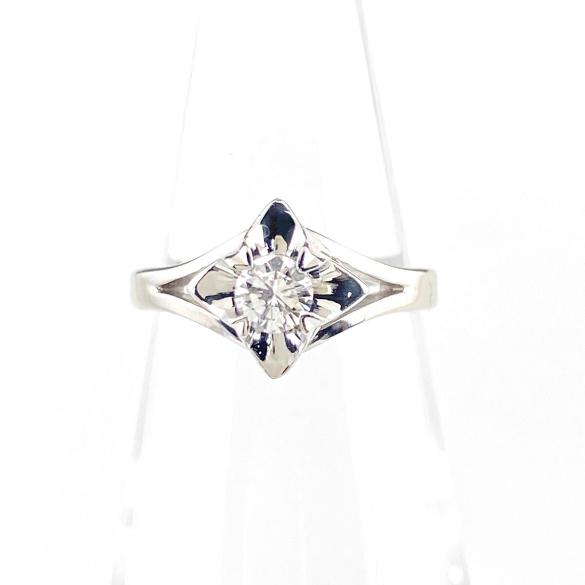 ダイヤモンド デザインリング プラチナ 指輪 リング 6号 Pt900 ダイヤモンド レディース