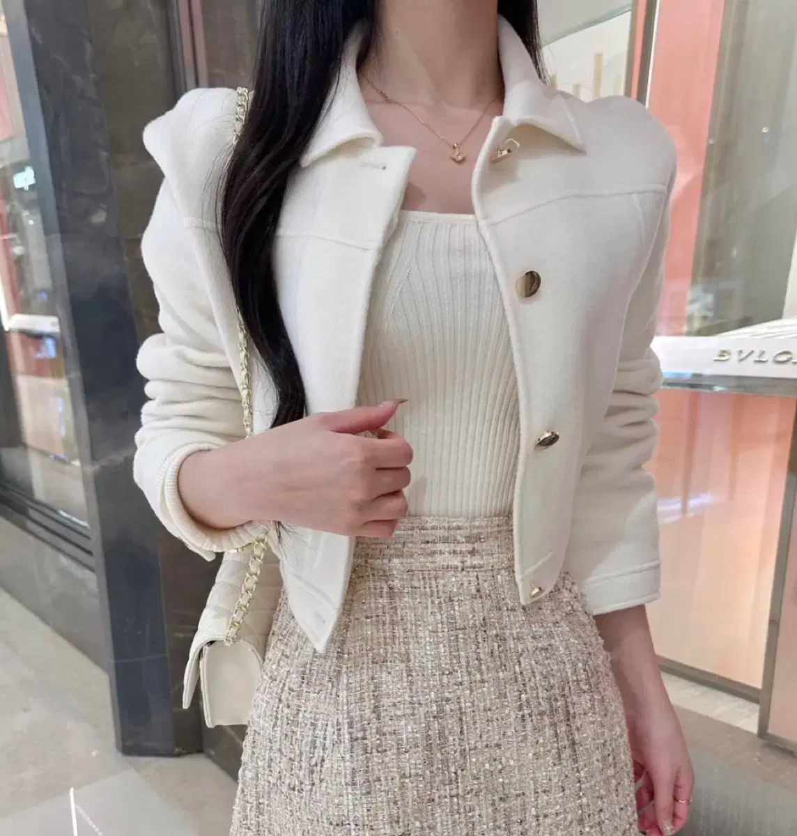 ジェイ JAY ジョンソン 迷 Me ハンドメイド カシミア ジャケット