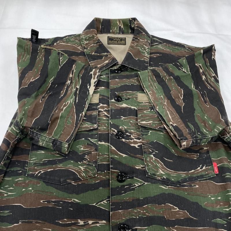 ダブルタップス 17ss タイガーカモ カモフラ 迷彩 パッチワッペン