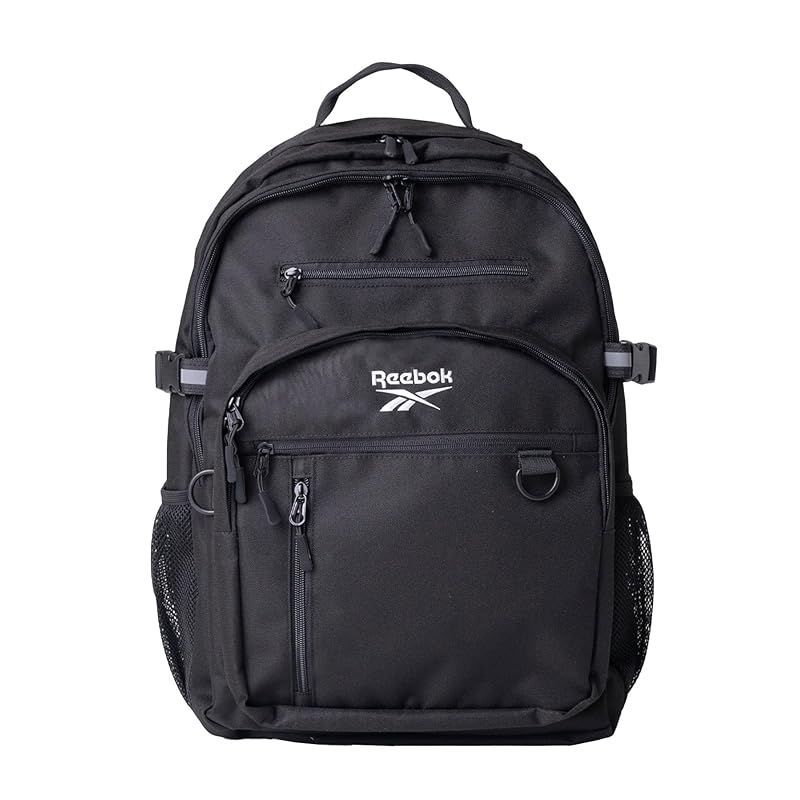 リーボック リュック スクールリュック リュックサック 大容量 A4 PC 収納ポケット 選べるタイプ 通勤 通学 学生 デイパック 軽量 男女兼用 reebok-bag01 ブラック