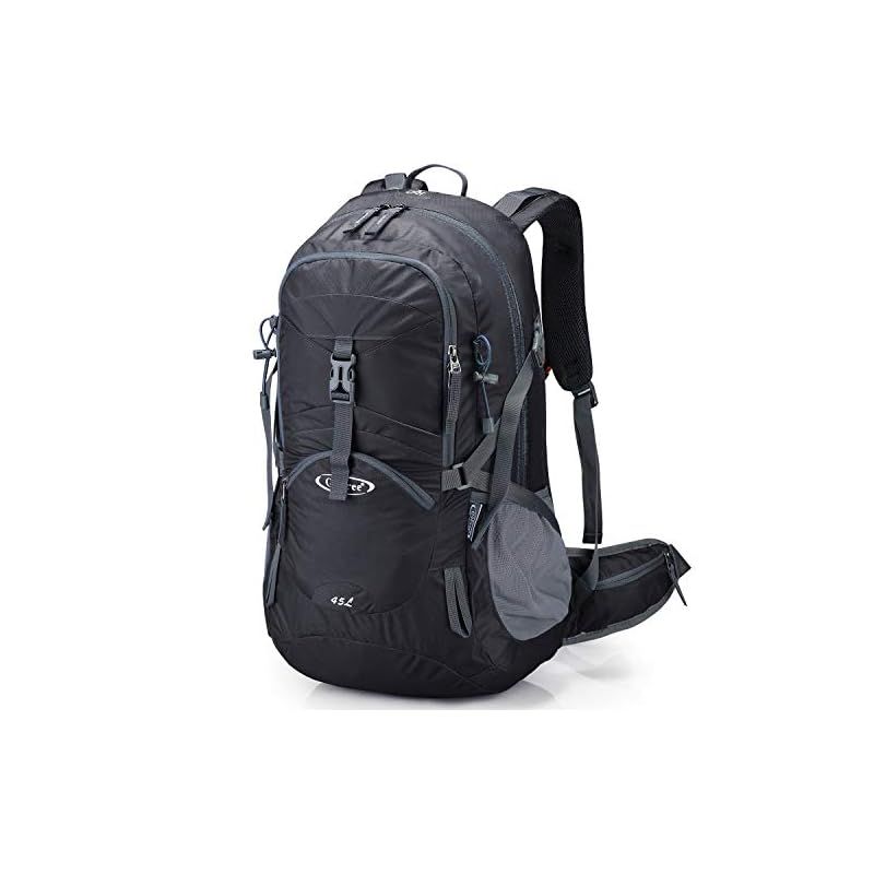 G4Free 登山リュック 45l 多機能バックパック 大容量 レインカバン付き アウトドア バッグ 防災 遠足 軽量 撥水 旅行 ハイキング 給水システム付き