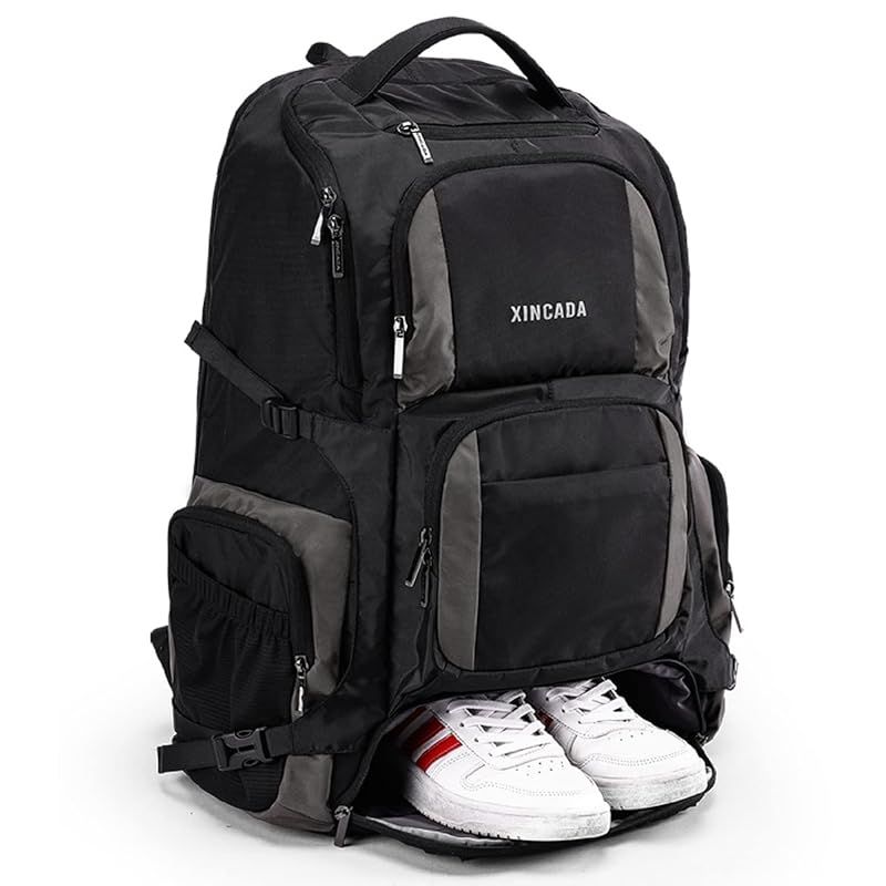 shrradoo 登山 リュック 大容量 65L リュックサック バックパック 軽量 防水 拡張 ハイキング キャンプ アウトドアバッグ ビジネスリュック 通勤 防災 旅行 釣り リュック