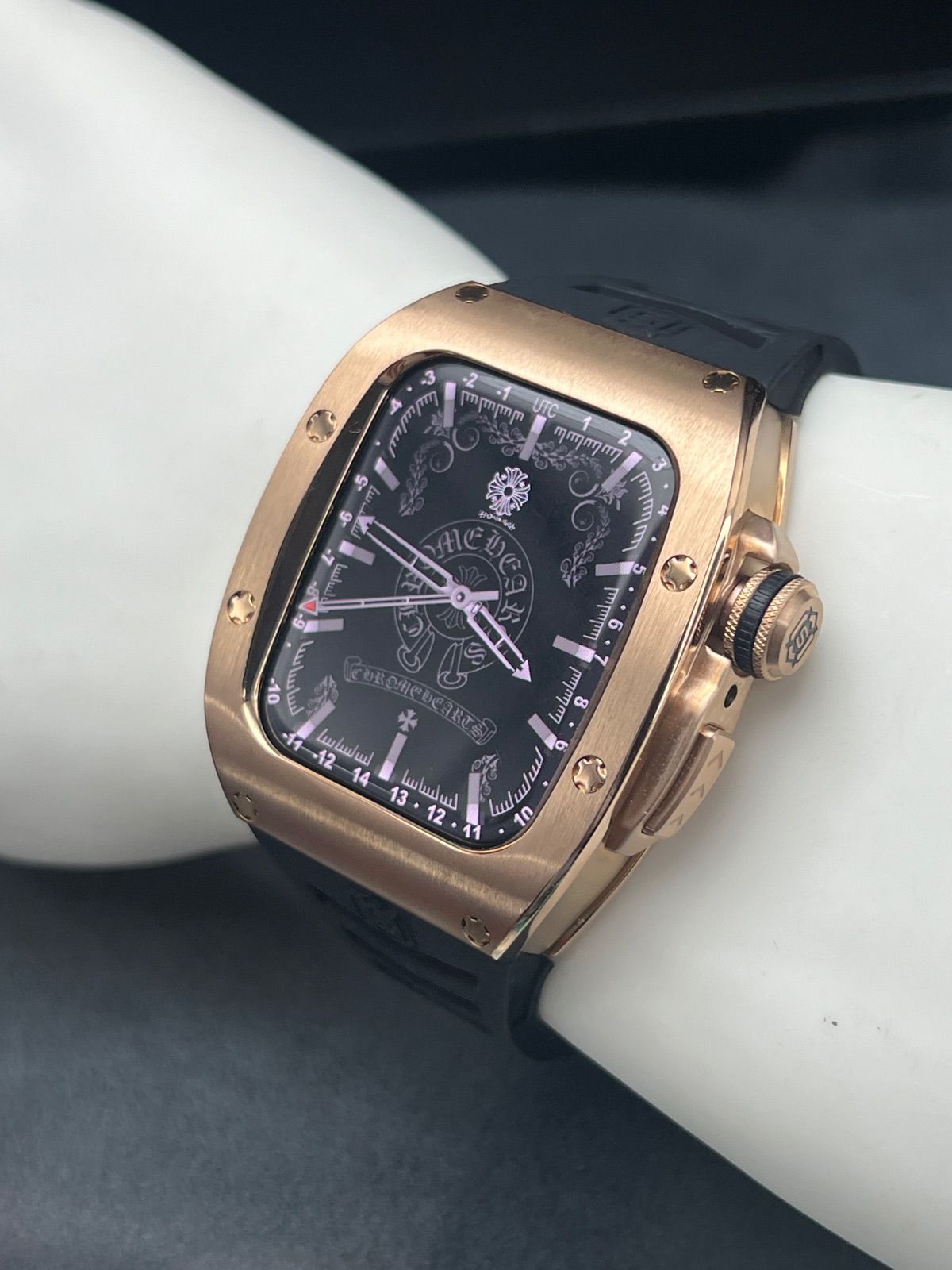 ローズステンレスケース アップルウォッチ applewatch