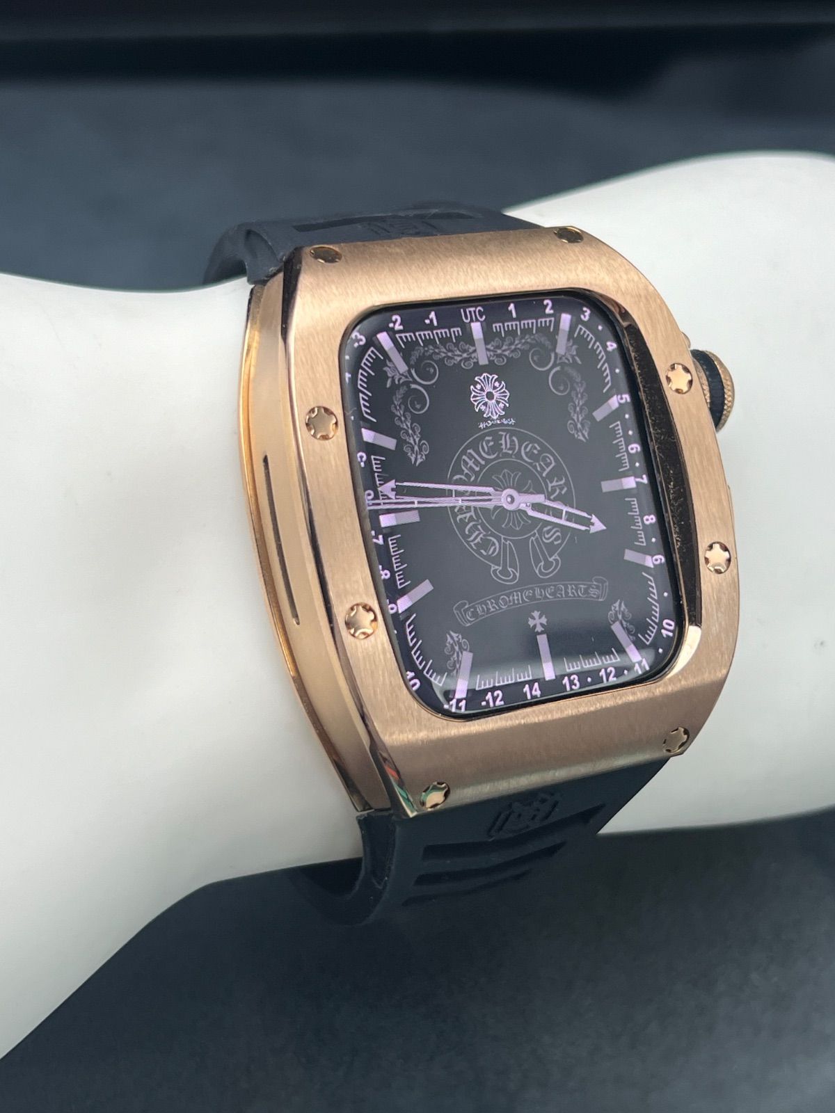 ローズステンレスケース アップルウォッチ applewatch