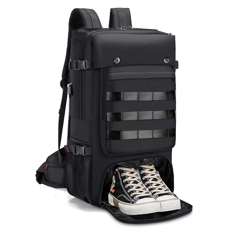 shrradoo スポーツ アウトドアバックパック 70L 登山 リュック ハイキングバッグ リュックサック アウトドア 大容量 収納性 防水 防災 軽量 旅行用 スポーツ キャンプ 釣り リュック